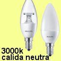 Bombillas de led Rosca � Bombillas led Vela e14 � Bombillas led vela 3000k