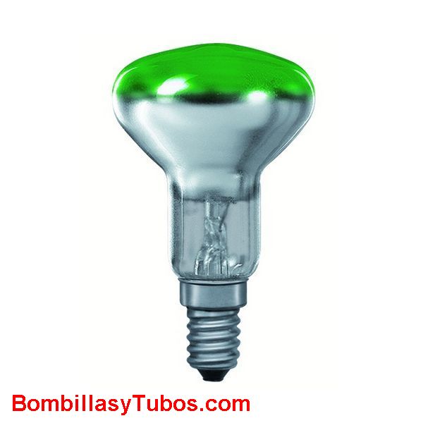 Bombilla R50 e14 230v 25w verde