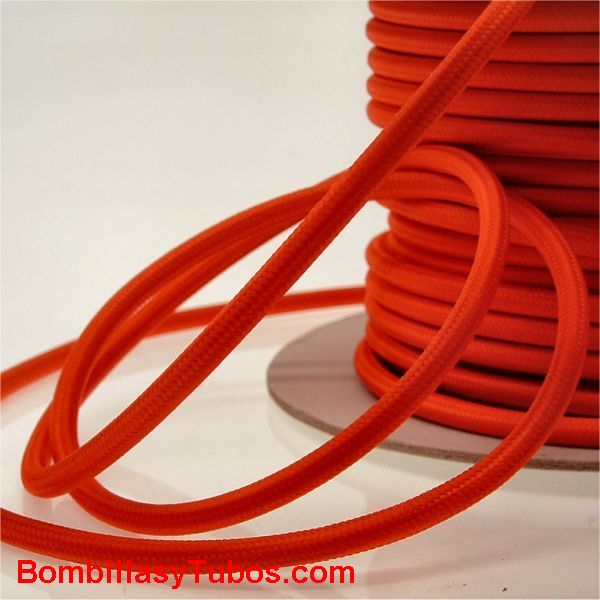 Cable forrado tela 2x1mm rojo