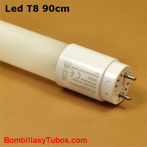 Fluorescente de  led T8 90cm conexión G13  8w 6500k