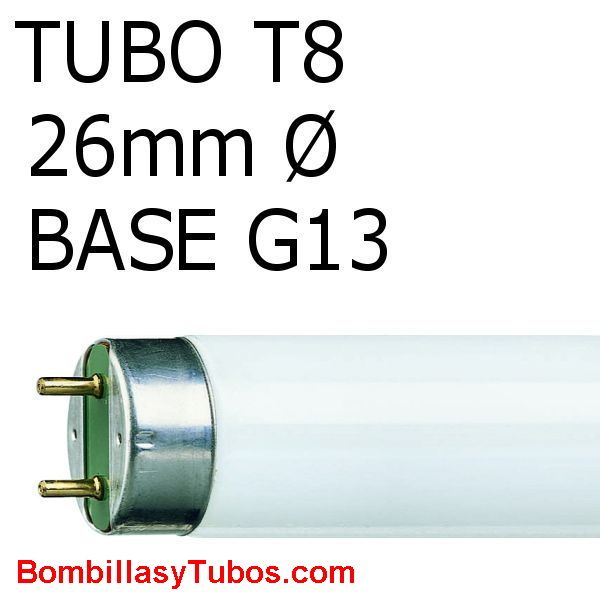 Fluorescente PHILIPS T8 15w-865 45cm - Producto alternativo recomendado:Tubo led 45cm  T8 6500k sustitucion 15w--->