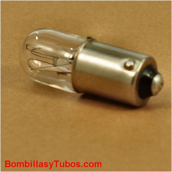 Bombilla incandescente tubular 10x28mm ba9s 240v 10mA 2,4w