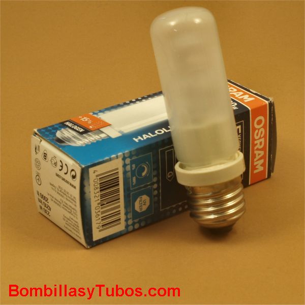Bombilla halogena 230v 230w acabado mate. 4200 lumenes