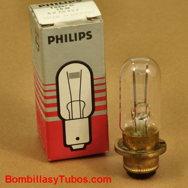 Lampara Philips 13347C 6v 15w Px22d