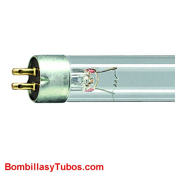 TUBO  T5 6w  GERMICIDA UV-C  22cm - Fluorescente t5 6w germicida . Conexión G5 . Radiacion ultravioleta para desinfeccion 254nm