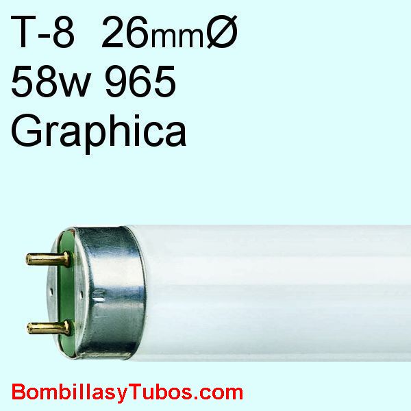 Fluorescente  T8 58w 965 Graphica 150cm
