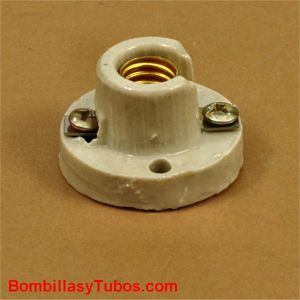 Portalamparas rosca  E10 ceramica
